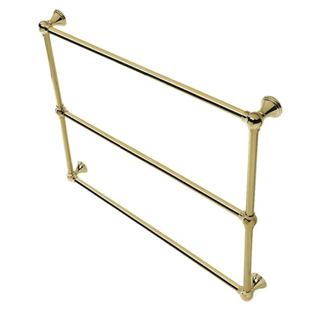 Kingston Brass DTC323619PB 36-Inch Wall Mount Towel Rack, Polished Brass DTC323619PB